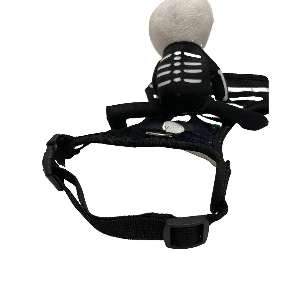 FUZZYARD - NWOT  Skeleton Pet Costume - HALLOWEEN Comfy DOG HARNESS sz S
